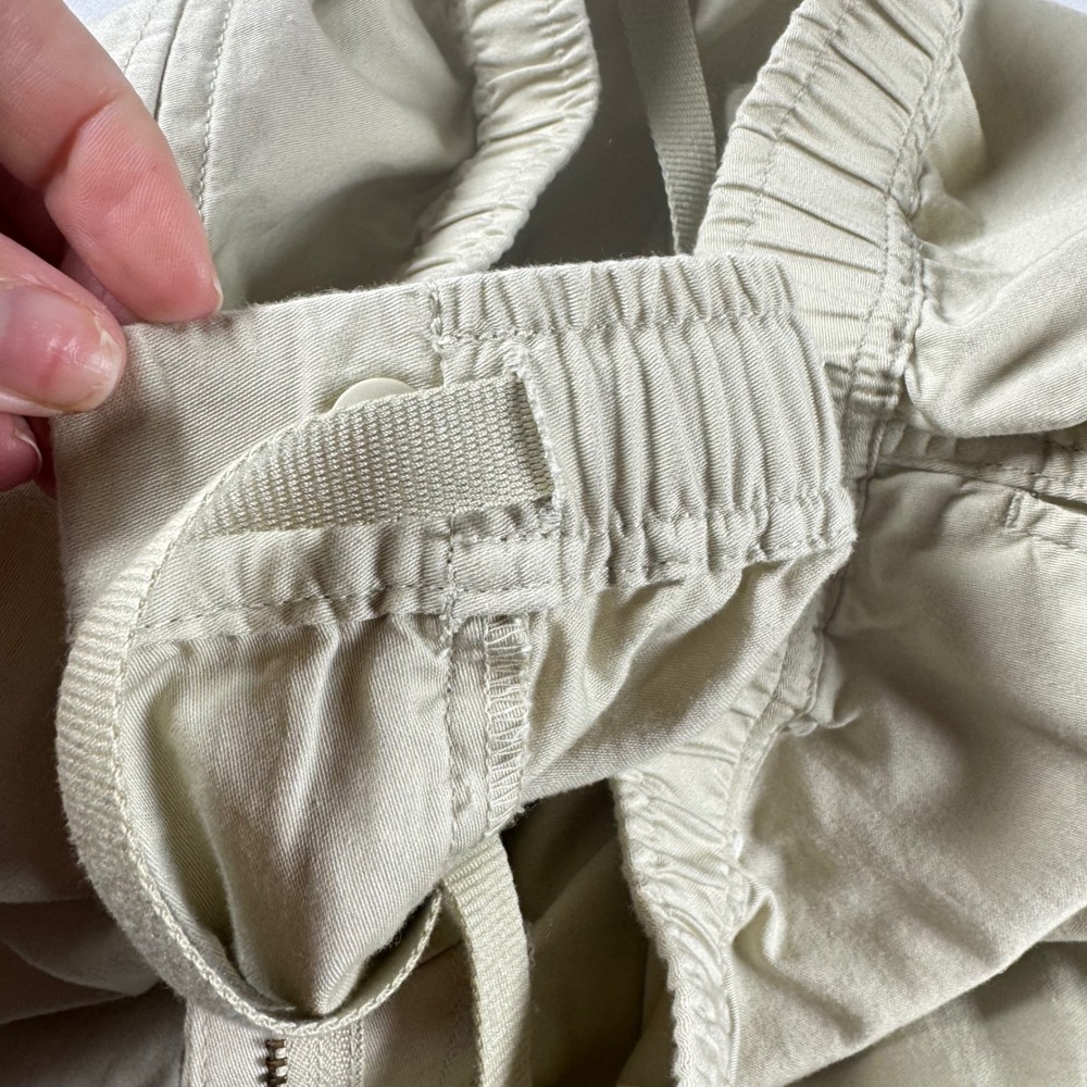 Uniqlo U Men M Tan Khaki Wide Fit Jogger Pants 321-447265 Lemaire Cotton Utility - Picture 4 of 8
